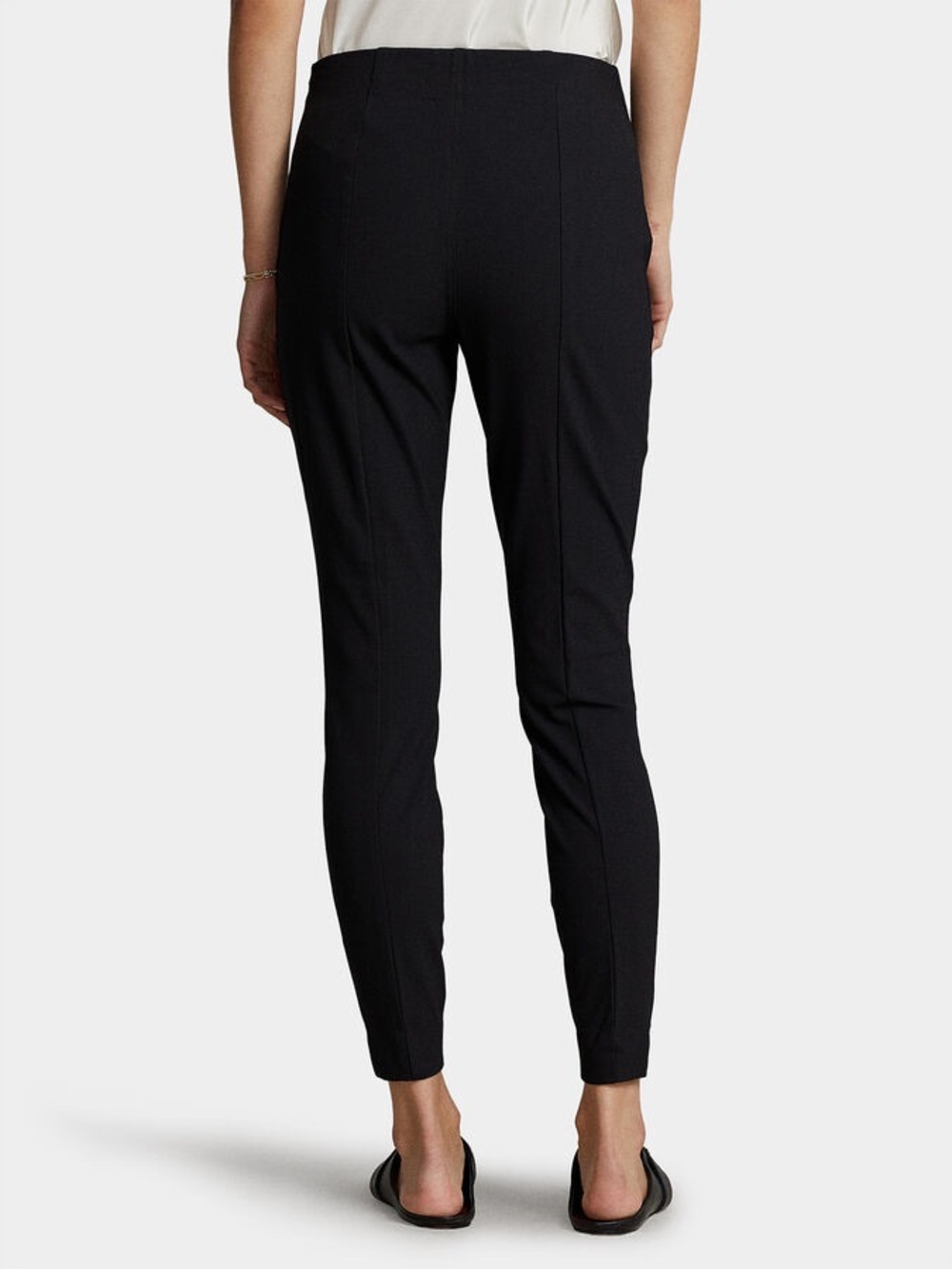 Polo Ralph Lauren Black Ponte Knit Slim Leggings Pants Women’s Size 8 EUC - Picture 2 of 6